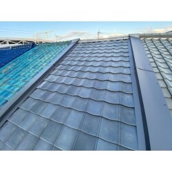 東大阪市　和瓦からルーガ雅へ葺き替え工事