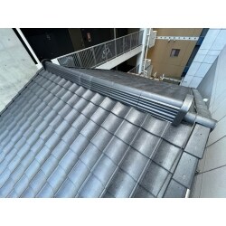 大阪市城東区　和瓦からルーガ雅へ葺き替え工事