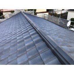 豊能町　瓦からルーガ雅へ葺き替え工事