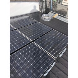 京都市下京区　ディプロマットへ葺き替え　太陽光脱着工事