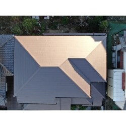 生駒市　ベストからガルテクトへ葺き替え工事