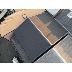 摂津市　ディプロへ重ね葺き工事