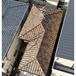 大阪府守口市　瓦からルーガ雅へ葺き替え工事