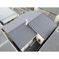 大阪市鶴見区 スーパーガルテクトへ重ね葺き工事