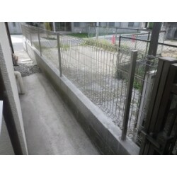 ブロック塀から、フェンスに交換したことにより明るくなりました