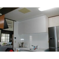 【袋井市】システムキッチン背面のシンク付き作業台を取り替え