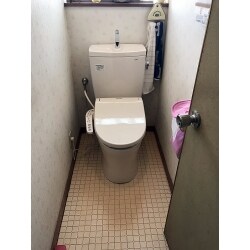 当社でお勧めしている節水型トイレ単体の交換です。当社の職人が交換しますので安心価格でご提供できます。２時間ほどで工事は完了します。