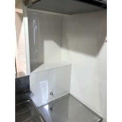 【キッチン】レンジフード交換と造作棚の作成