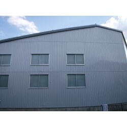 施工事例009【倉庫折板屋根・外壁塗装工事】
