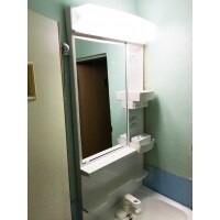 明るくなった、洗面所改修工事