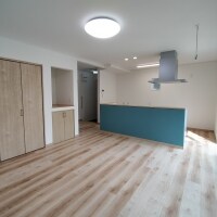 開放的なアイランドキッチン