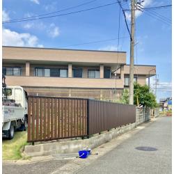 目隠しフェンス設置完了