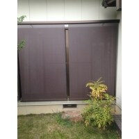 豊橋市 日よけ対策に!洋風すだれアウターシェード取付