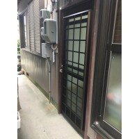 豊橋市　勝手口ドアを通風機能付きドアに取り替え