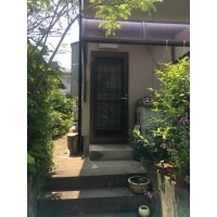 愛知県豊橋市で通風機能付の勝手口ドアに取り替えました。