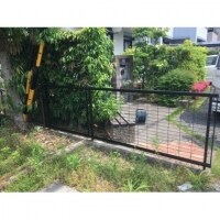 愛知県豊橋市で木製フェンスからアルミ製フェンスに取り替え