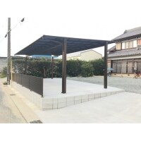 愛知県豊橋市で新設カーポート＋土間打ち工事をしました。