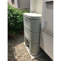 愛知県豊橋市で雨水貯留タンクを設置しました。