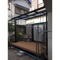 愛知県豊橋市でテラス屋根＋デッキ工事をしました！