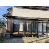 豊橋市にて、戸袋逃げ柱を使いテラス囲いを設置!