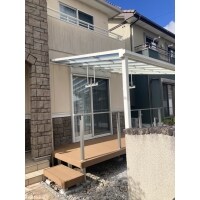 豊橋市にて、テラス屋根・リウッドデッキ工事をしました