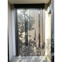 岡崎市で玄関親子ドアをリフォームしました