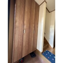 高さのある大容量な玄関収納キャビネットを設置致しました！