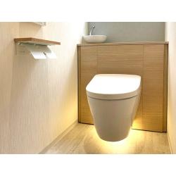 フロートタイプのトイレで掃除らくらく