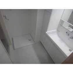収納力抜群の洗面化粧台