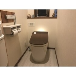 1階と2階、2か所のトイレの交換と、
床の張替えリフォームです。
パナソニックの最新全自動おそうじトイレ
”アラウーノL150シリーズ”にリフォームし、
床も新しく張替えました。

こちらのトイレは流すたびに泡で洗って、
1日に3回程度、退出約3分後に、
便器の輪ジミが気になる部分に
オゾン水を自動で散布します。
また、退出後便器本体から自動的に
ナノイーXが放出され、
壁などに付着したニオイを脱臭したり、
汚れの原因にもなるカビ菌やウイルスを
抑制してくれる機能も装備されています。

1階と2階で、それぞれ異なる印象に
仕上がりました。






