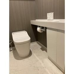 トイレの交換と手洗い器の新設です。
