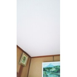 雨漏りで染みていた天井がきれいになりました。