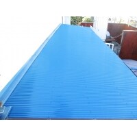 波板屋根改修工事