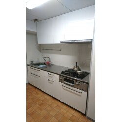 将来に備えてよりキッチンと洗面所を使いやすくしたいとご相談いただきました。レンジフードは「ゼロフィルターeco」を採用。お手入れしやすいシンプル設計で危険を伴う高所作業をなくしました。