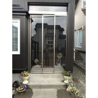 江別市玄関風除室工事