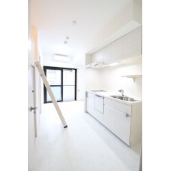 都内の1DKマンション。
限られた空間を最大限に有効利用できる、ロフトプランをご提案しました。
しばらくは、洋室で親子そろっておやすみいただき、ロフトはお子様が喜ぶ遊び場に。
将来、お子様に個室が必要となった時には、洋室とロフトの2ヶ所を寝室としてご利用いただけます。
ロフトの下には、ロフトと同じ面積のW.I.C.を設け、 仕切ることで狭さを感じないように、LDKは明るいホワイトで統一しています。
キッチン、浴室、洗面台、トイレ等の水廻り設備も一新。
限られた空間の中、充実した生活が送れるように工夫した、よくばりリフォームです！