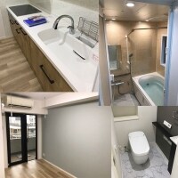 新生活のため、床材とお風呂を一新してピカピカの新居に