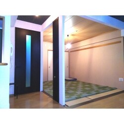 和室との壁を抜いてリビングと一体感のある空間に変更