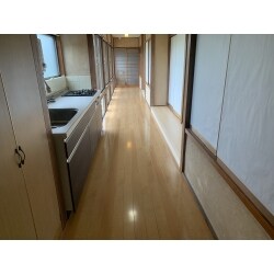 【廊下 床フローリング張替えリフォーム工事】富士市