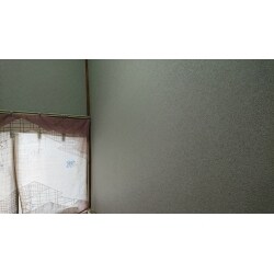 トイレ内の土壁が腐食したので、クロス仕上げに変更しました！