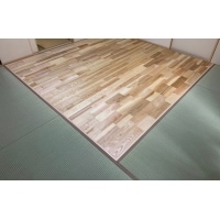 戸建和室リフォーム 8畳間を一部無垢フローリングに!