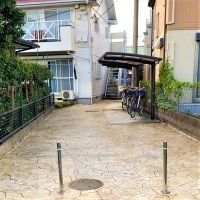 アプローチ スタンプコンクリート施工工事