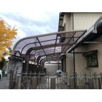 稲沢市で強風の為割れてしまったカーポート交換工事をしました。
