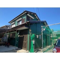 グリーンの爽やかな家へカラーチェンジ