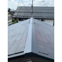 台風の前に 棟板金交換工事