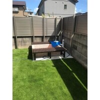 ワンちゃんのためのモザイクタイルのプール&遊び場新設!