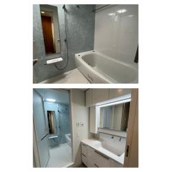 弊社HPよりお問い合わせいただきました。浴室と洗面所のリフォームの御相談をいただき、ご提案させていただきました。