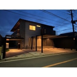 【新築】エクステリア工事　お洒落なファサードデザイン