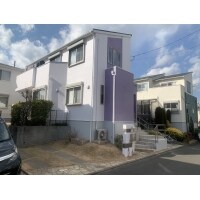 外観の凹凸をアクセントに利用した外壁塗装。