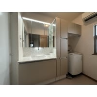 収納力豊かでホテルのような洗面空間